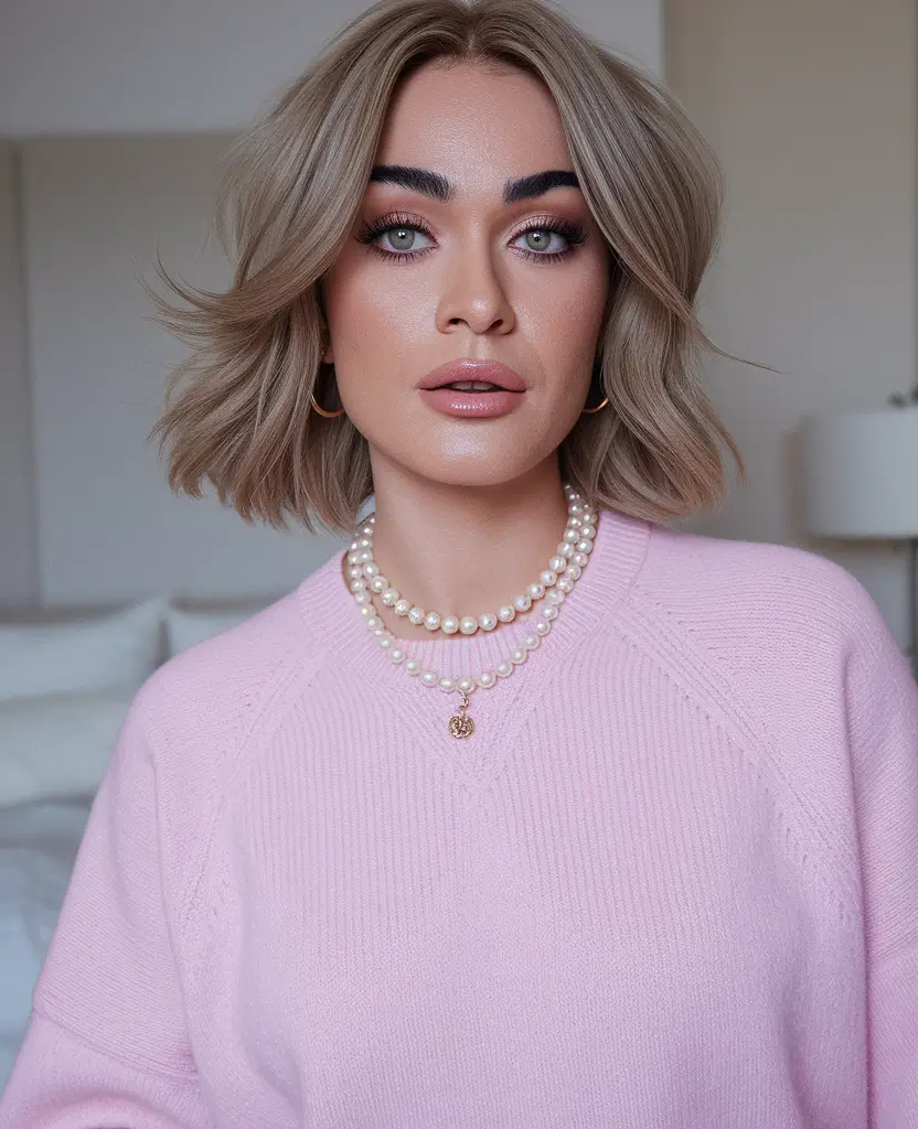 winter bob haircuts ideas 2025 2026 Romantic Soft Waves