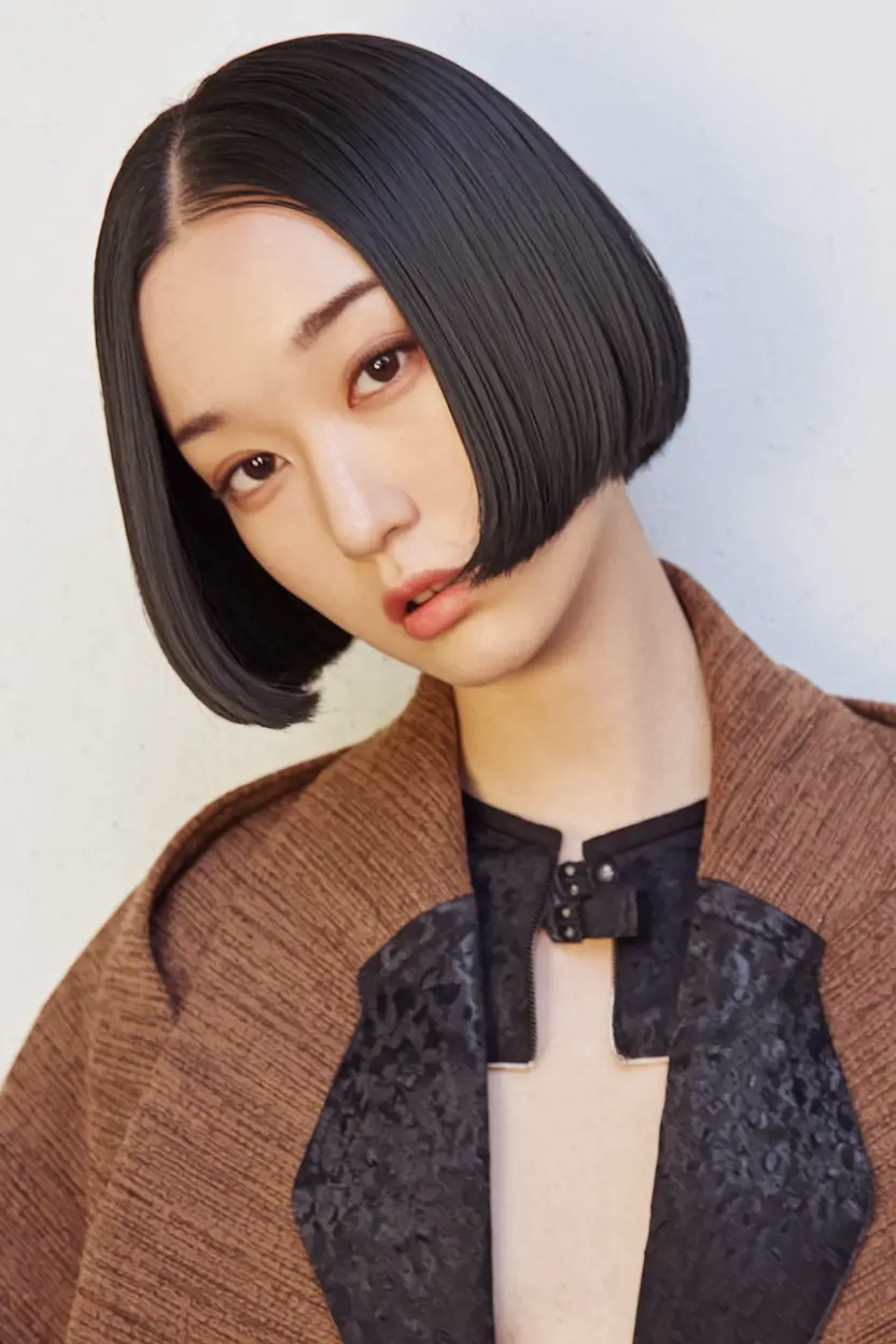 winter bob haircuts ideas 2025 2026 Polished Brown Sleekness