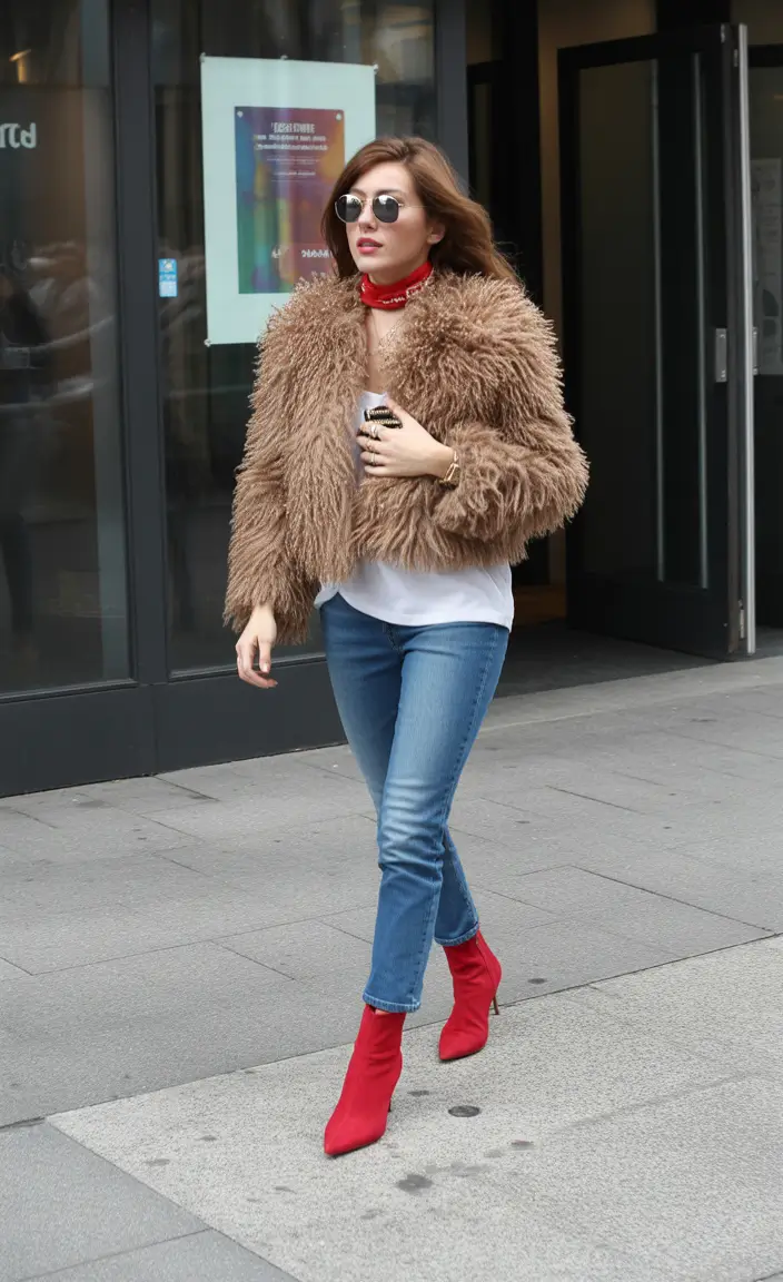 Winter Fashion Outfits 2025 / 2026 Trends Guide Bold Texture with a Pop of Red