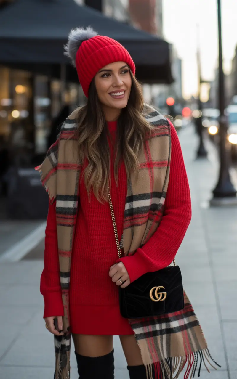 Winter Fashion Outfits 2025 / 2026 Trends Guide Festive Red with a Playful Twist