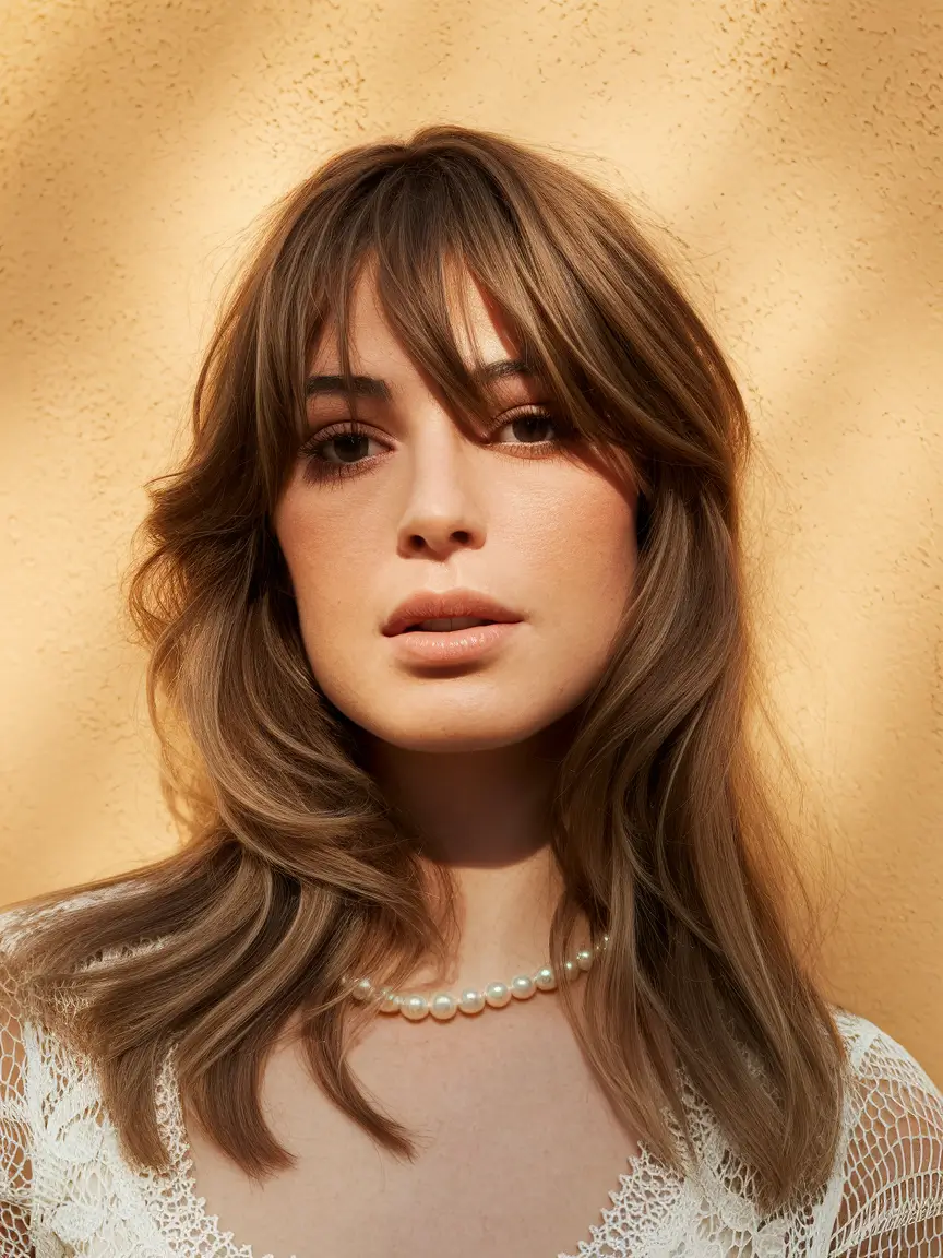 Winter Haircuts 2025–2026 Trends & Styles Textured Layers With Fringe