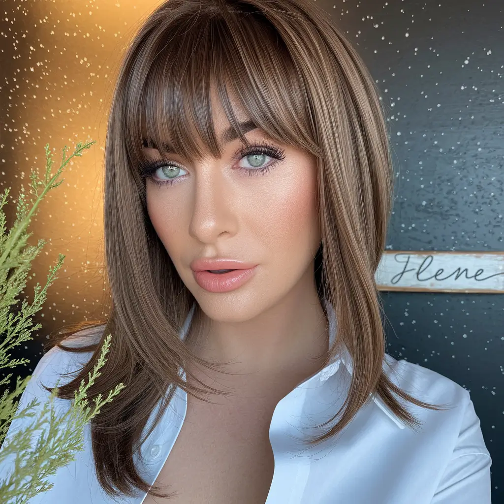 Winter Haircuts 2025–2026 Trends & Styles Chic Medium With Bangs