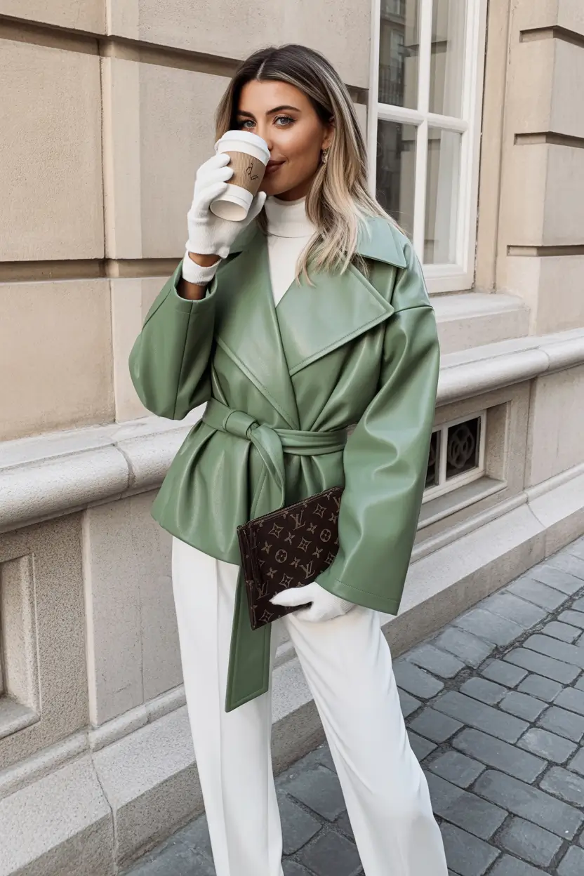 Winter Office Outfits 2025 / 2026 Style Guide Mint Leather & Minimal Elegance