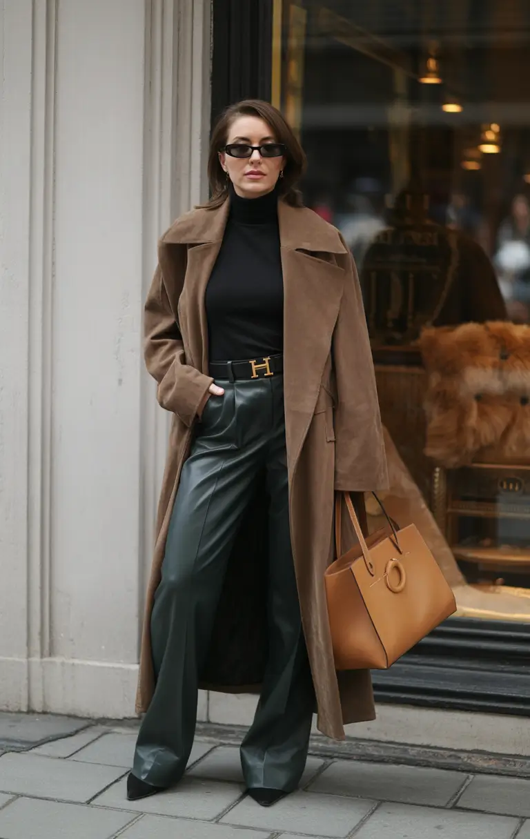 Winter Office Outfits 2025 / 2026 Style Guide Classic Black & Brown Sophistication