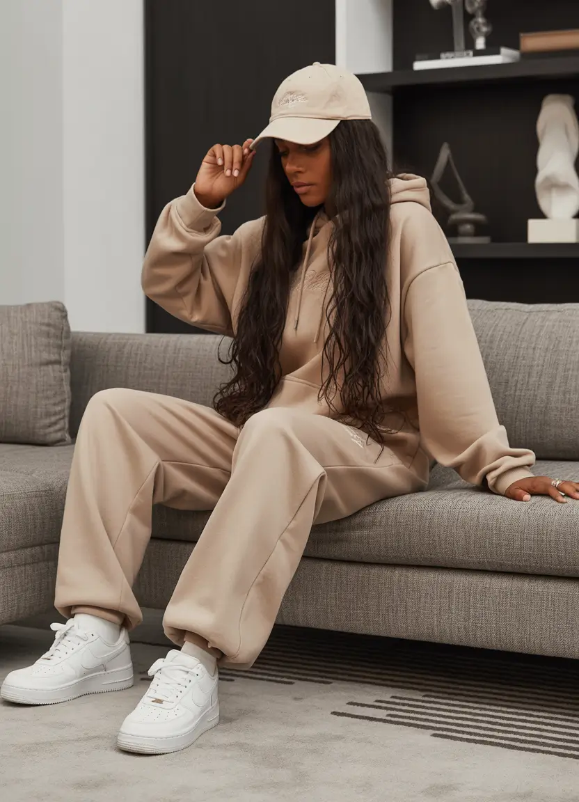 winter outfits blackgirl 2025 - 2026 Monochrome Beige for Effortless Chill