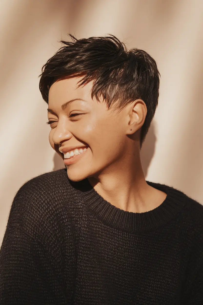 Winter Pixie Haircuts 2025-2026 Trends Undercut Pixie with Playful Spirit