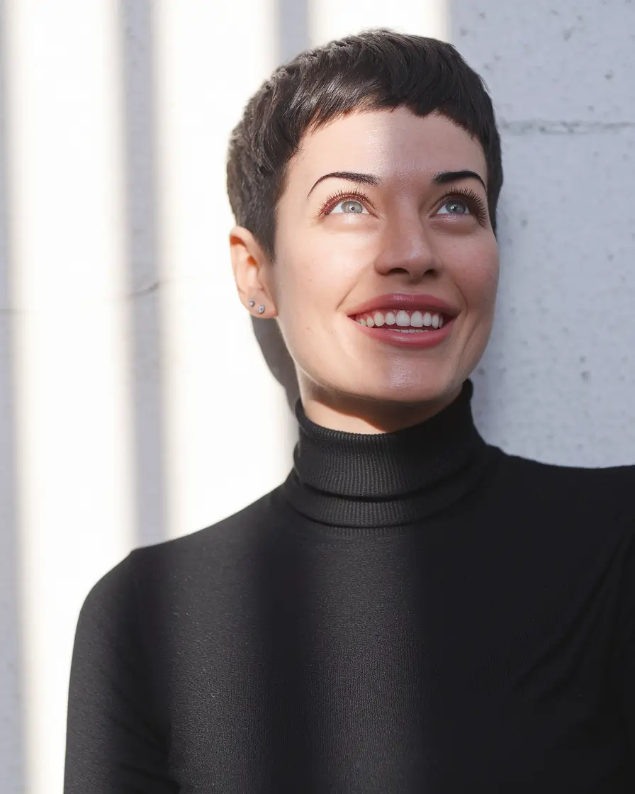 Winter Pixie Haircuts 2025-2026 Trends Micro-Fringe Pixie with Modern Minimalism