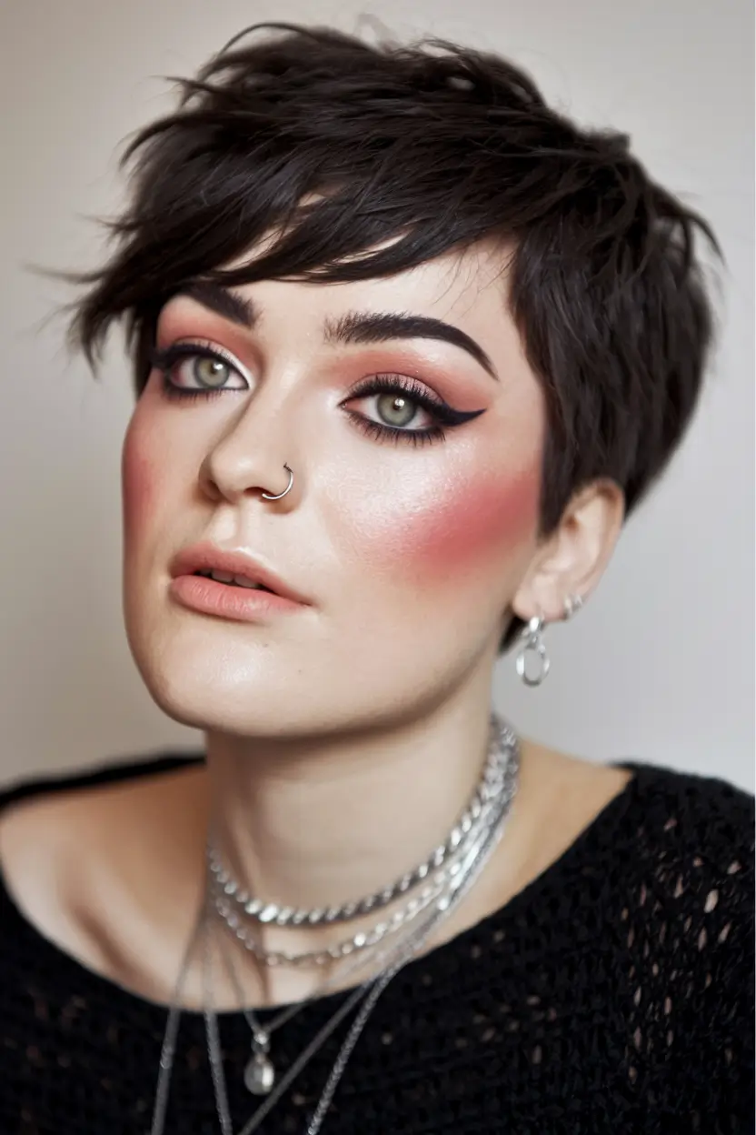 Winter Pixie Haircuts 2025-2026 Trends Edgy Pixie with Rock-Chic Energy