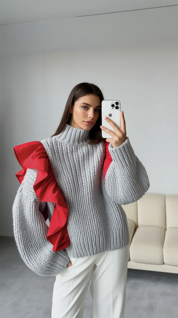 2026 outfits ideas for women Statement Knit