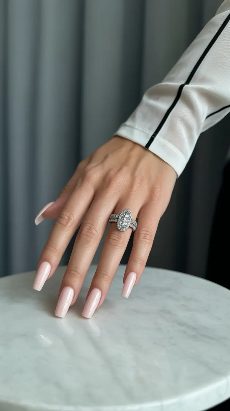 Acrylic Nail Trends Winter 2025-2026 Soft Nude Elegance