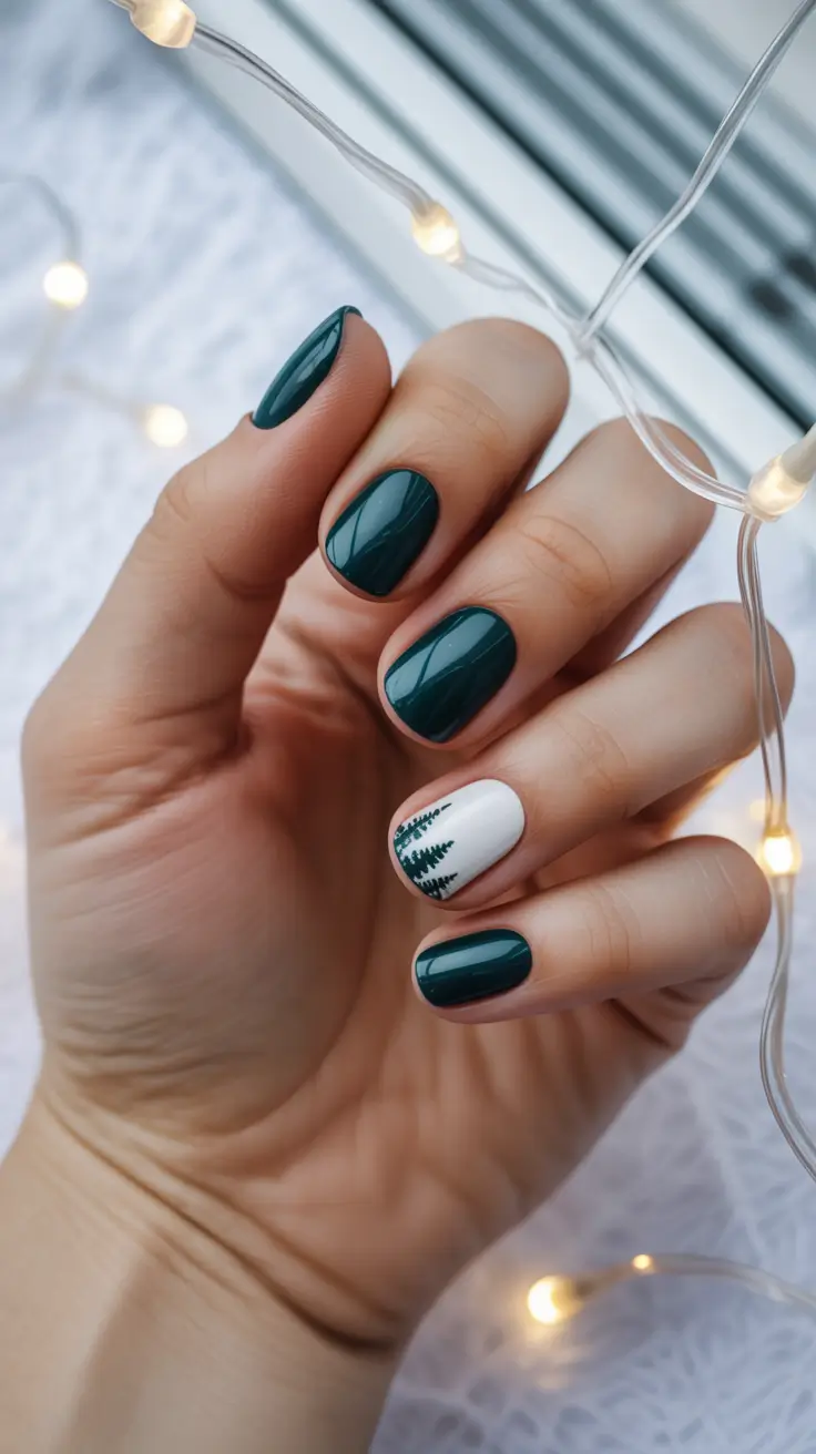Best Christmas Tree Nails 2025 Evergreen Minimalism