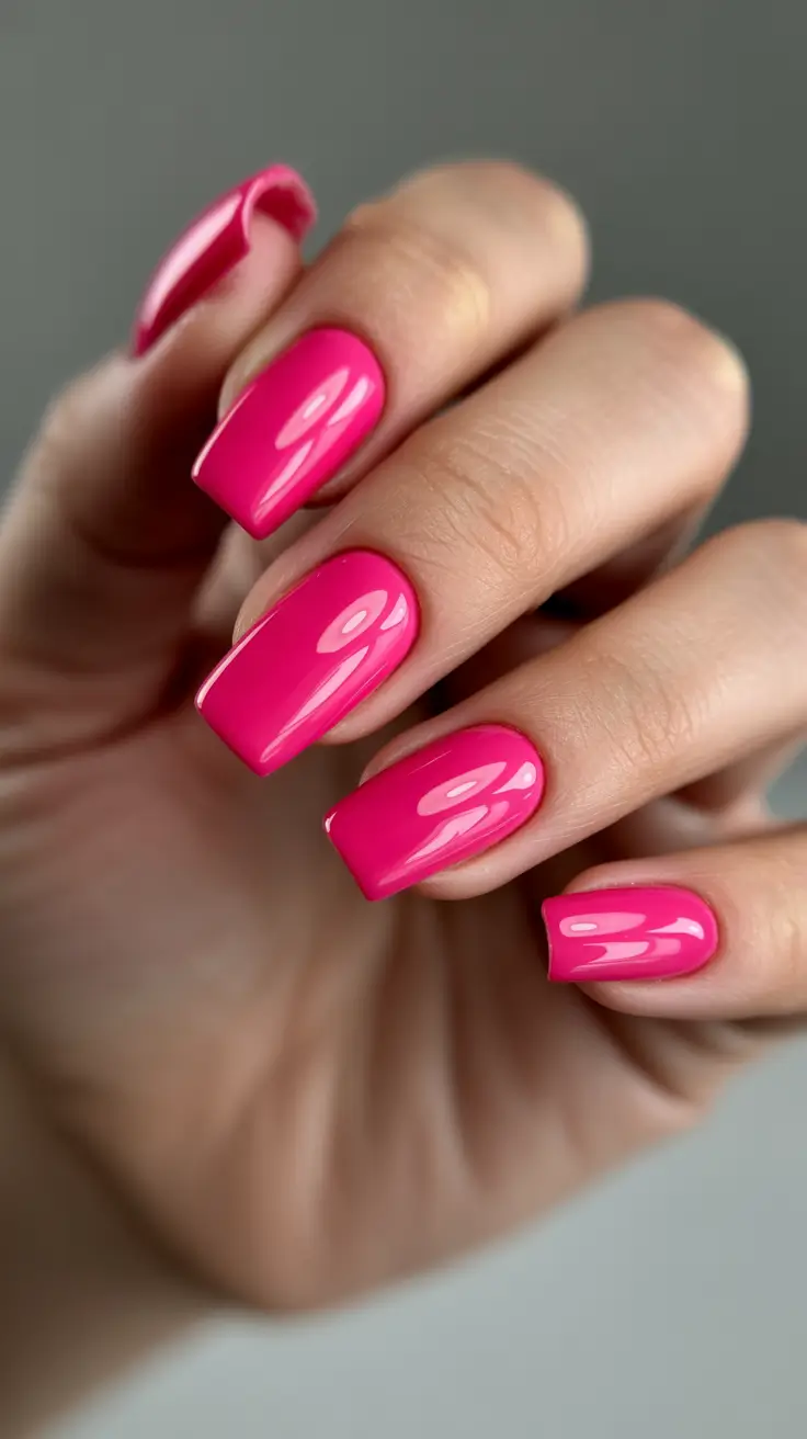 Best Nail Art for Christmas 2025 Hot Pink Cheer