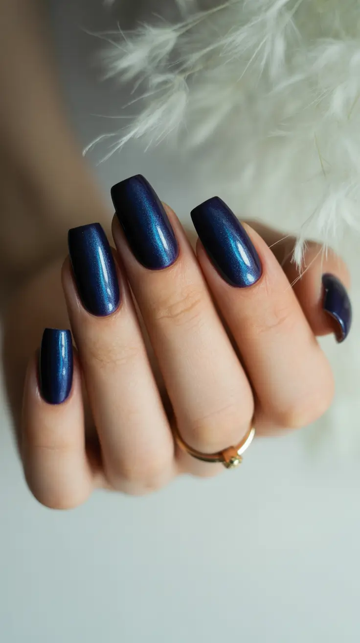Best Nail Art for Christmas 2025 Midnight Aurora