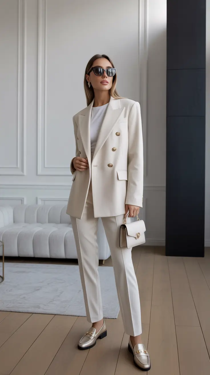 business casual outfits 2026 Cream Perfection