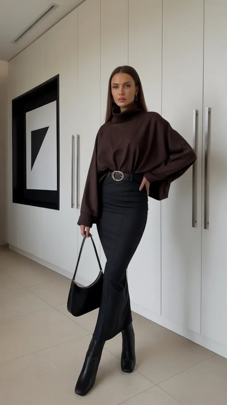 business casual outfits 2026 Chocolate Refined