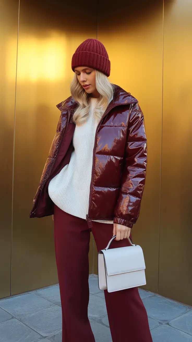 casual outfits 2026 Burgundy Glow