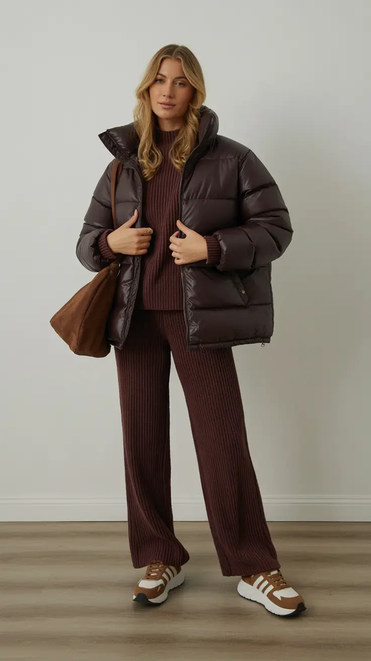 cold weather outfits 2026 Chocolate Layers