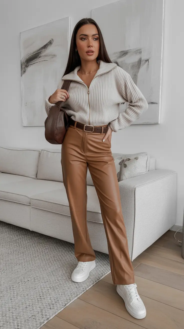 comfy outfits for women 2026 Caramel Neutrals