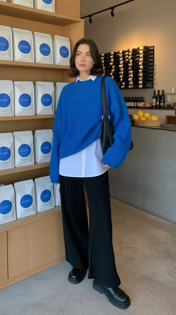 cute outfits 2026 Blue Espresso Chic