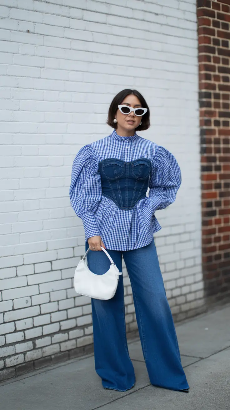 cute outfits 2026 Playful Denim Drama