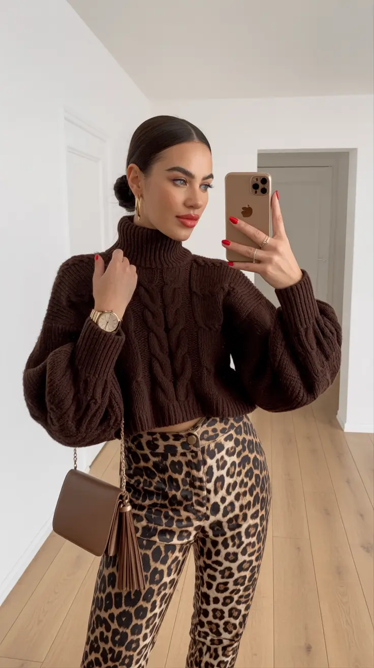 fashion outfits for women 2026 Wild Knit Glamour