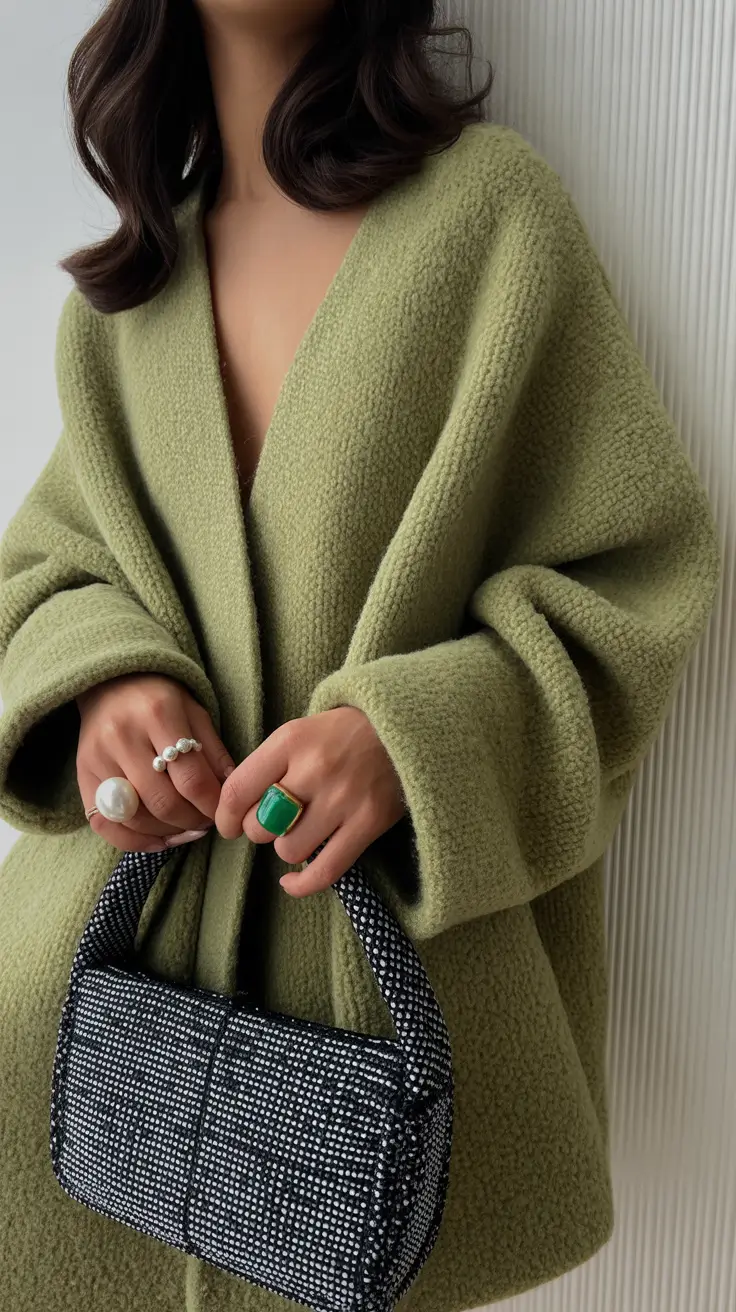 fashion outfits for women 2026 Soft Green Textures and Quiet Luxury