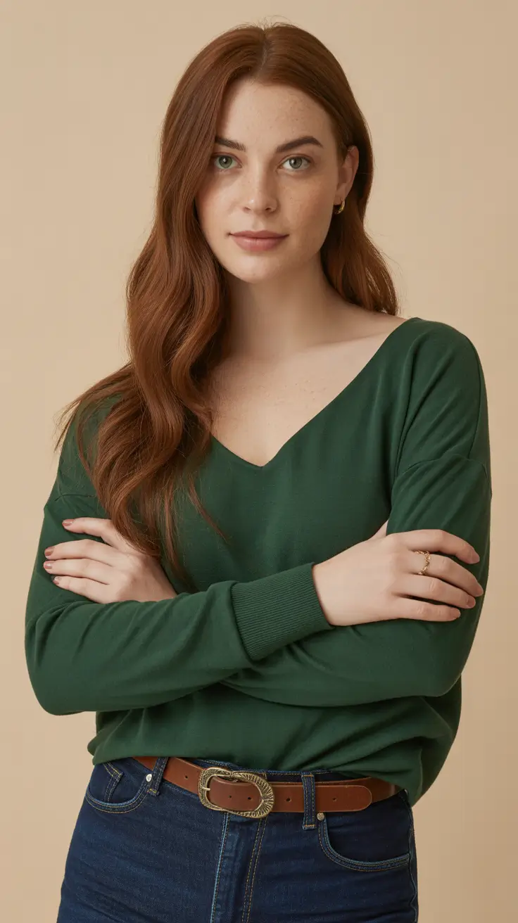 fashion outfits for women 2026 Emerald Minimalism