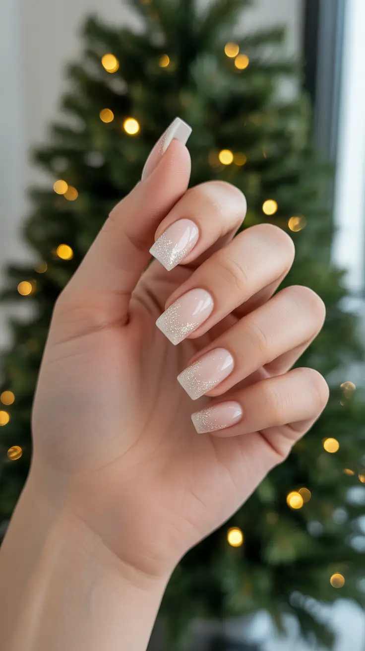 Festive Nail Designs Christmas 2025 Frosted Elegance