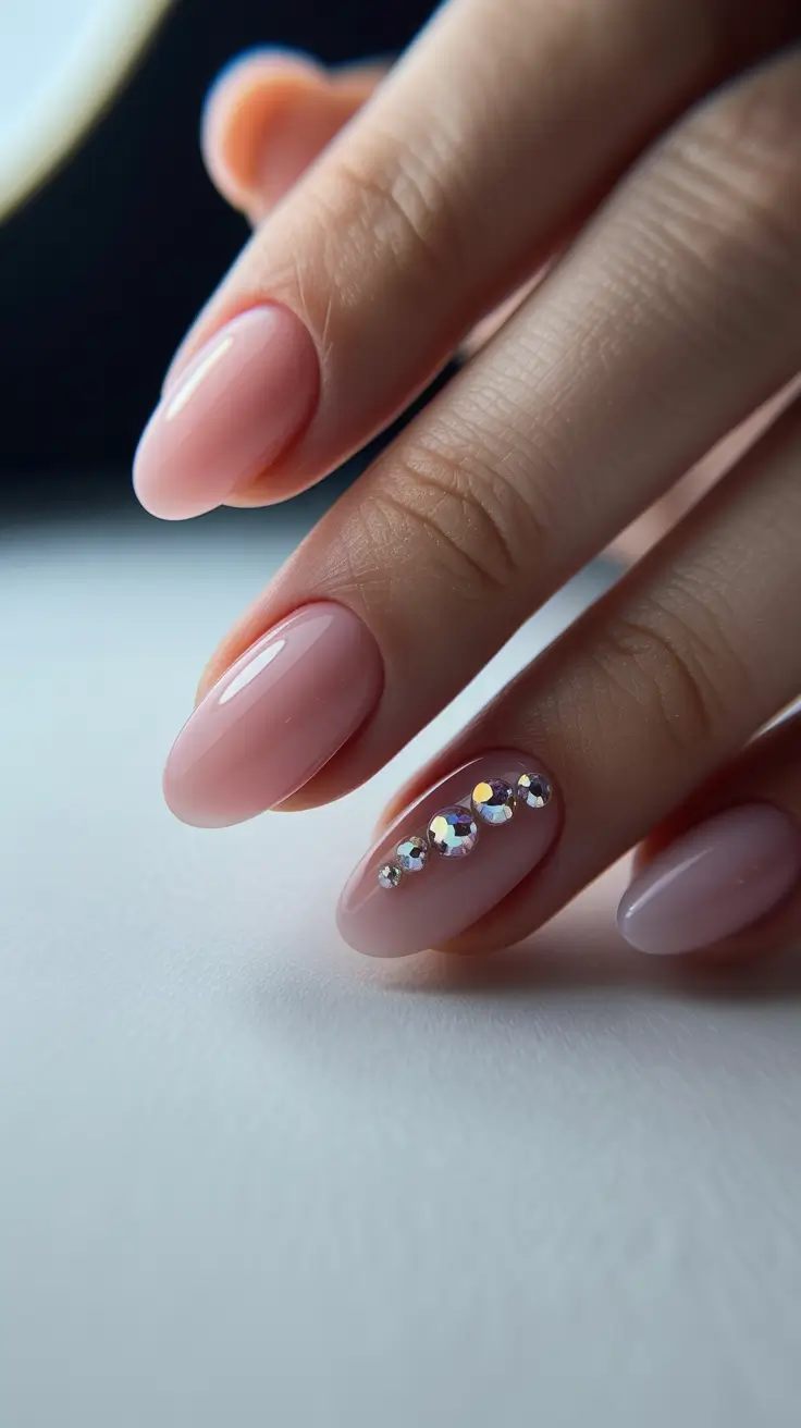 Festive Nail Designs Christmas 2025 Pink Glow