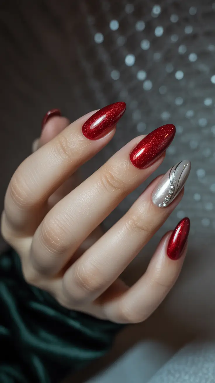 Festive Nail Designs Christmas 2025 Red Magic