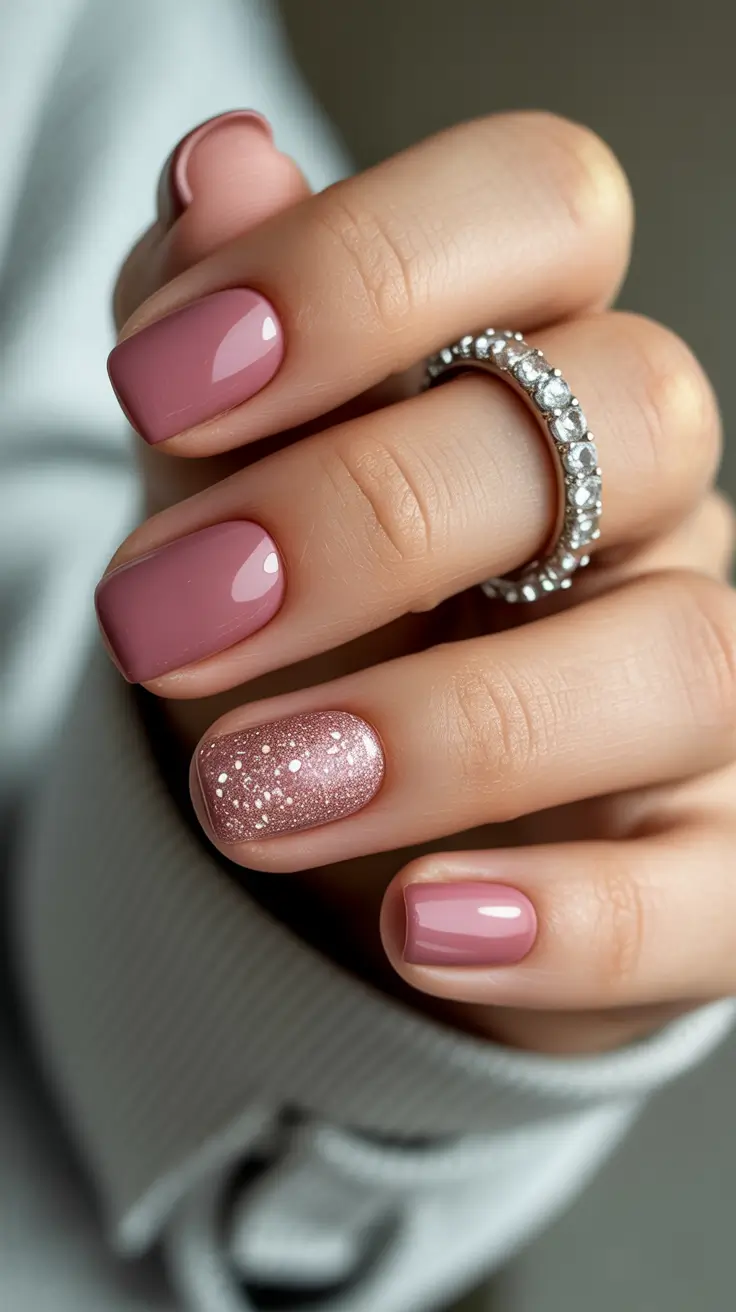 Fresh Winter Nail Designs and Colors 2025-2026 Velvet Rose Glow