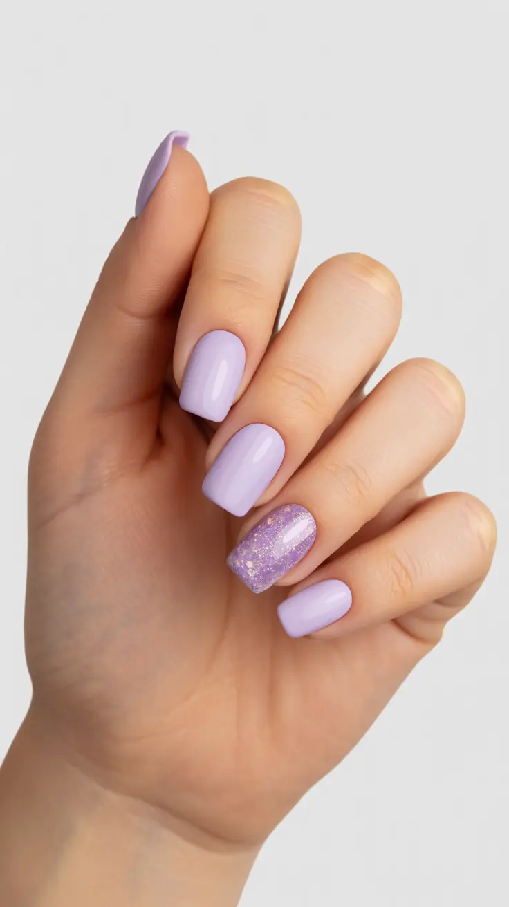 Fresh Winter Nail Designs and Colors 2025-2026 Lavender Moon Spark