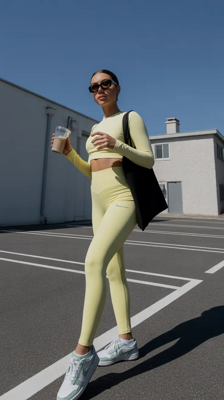 legging outfits ideas 2026 Lemon Light