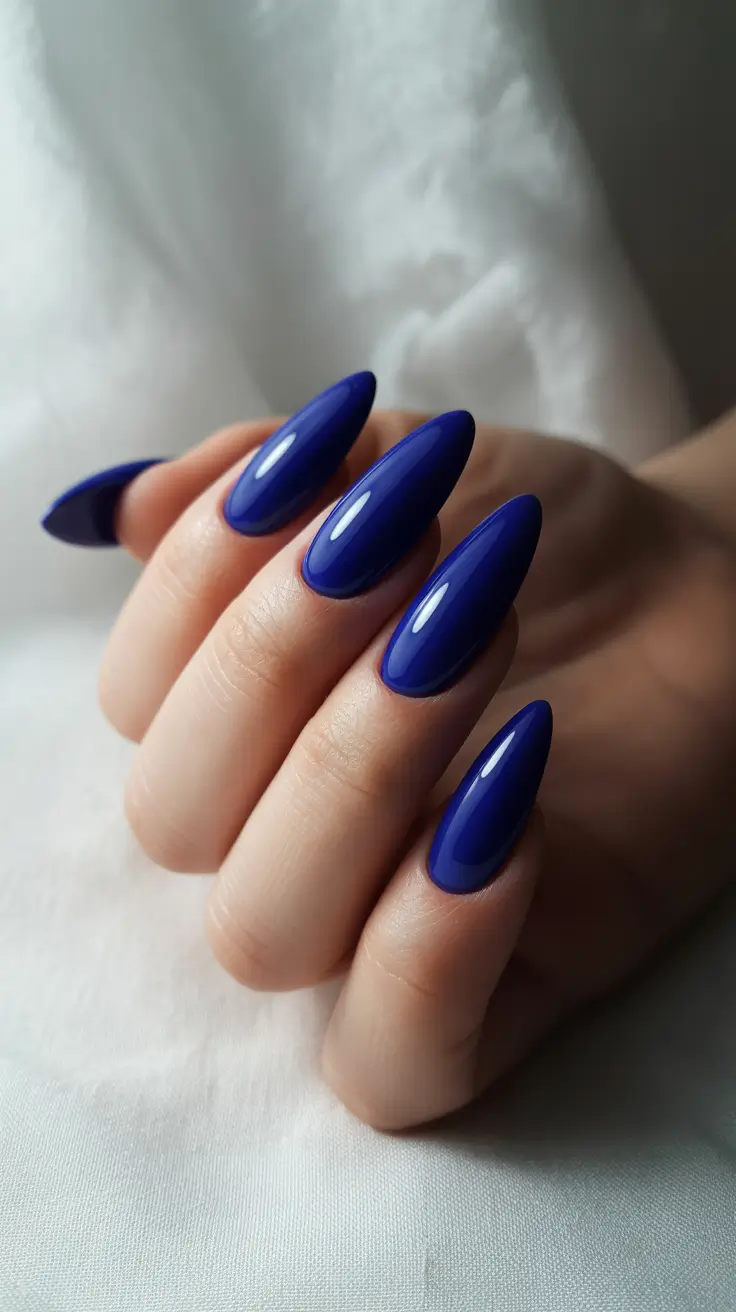 Modern Blue Nails Christmas 2025 Royal Ice Perfection