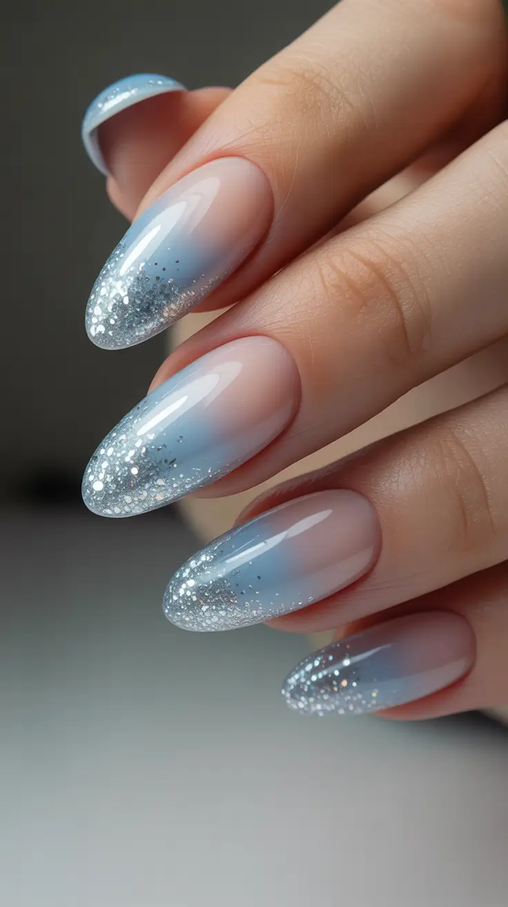 Modern Christmas Nail Colors Shades 2025 Frozen Silver Whisper