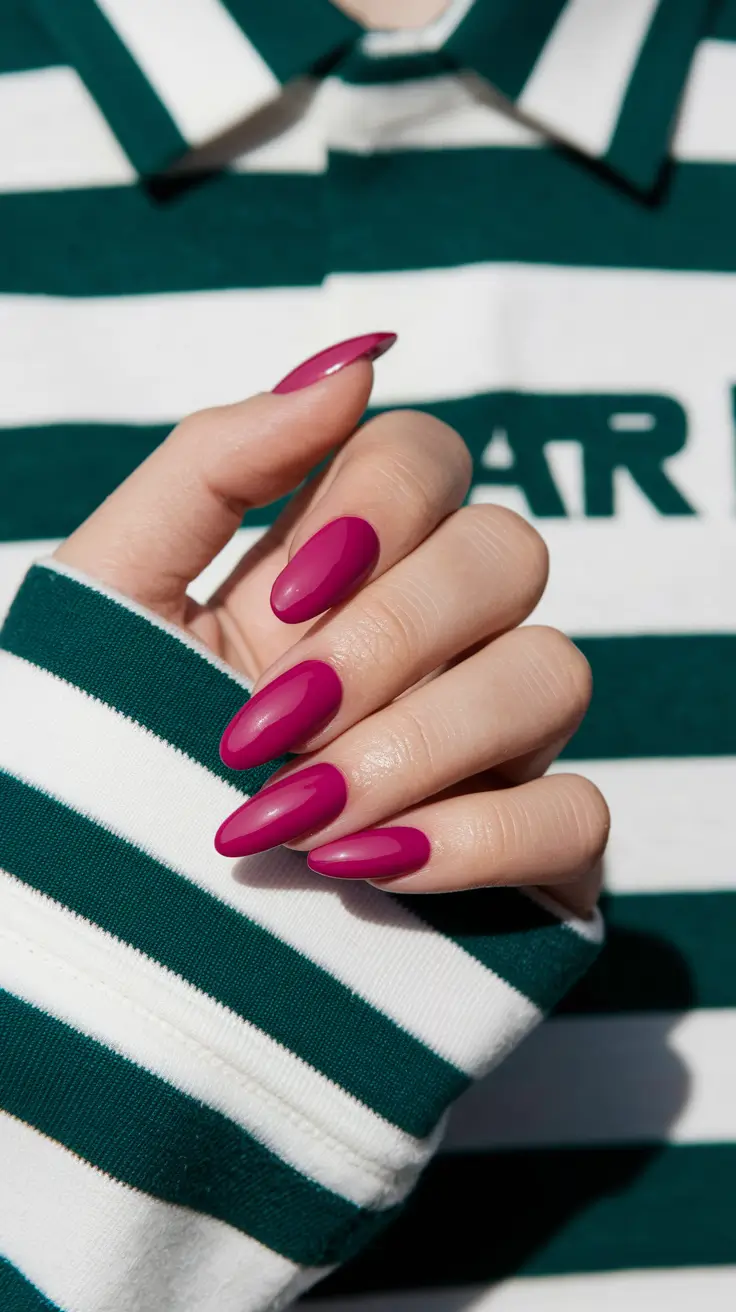 Nail Colors for Winter 2025-2026 Fuchsia Confidence