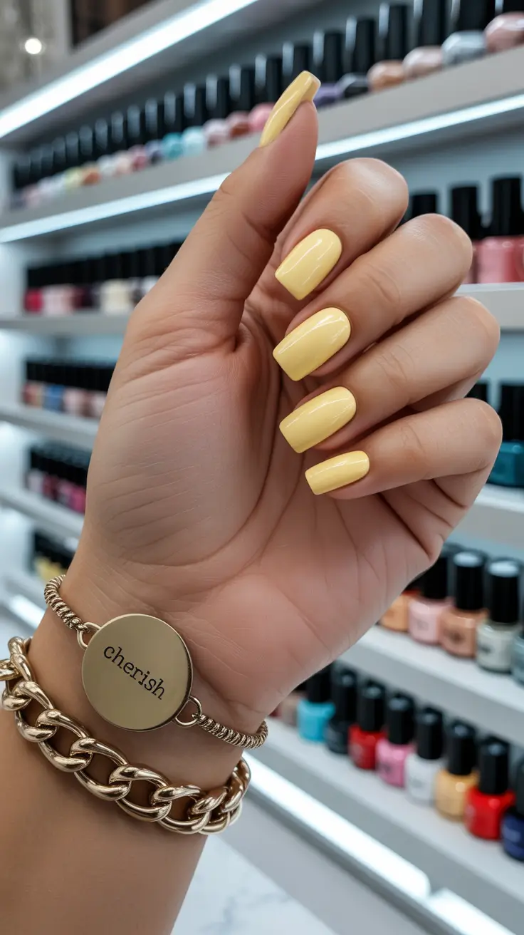 Nail Colors for Winter 2025-2026 Sunny Yellow Pop