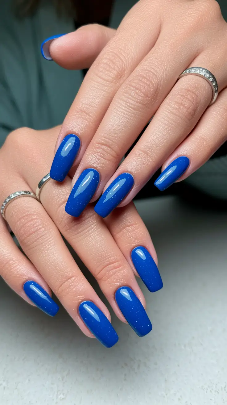 Nail Colors for Winter 2025-2026 Royal Blue Drama