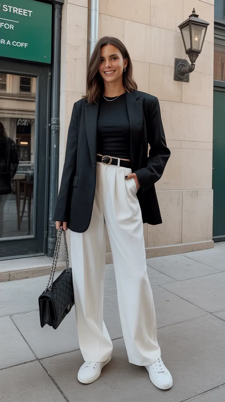 old money outfits for women 2026 Monochrome Modernity