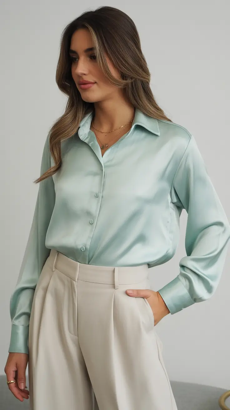 old money outfits for women 2026 The Satin Revival