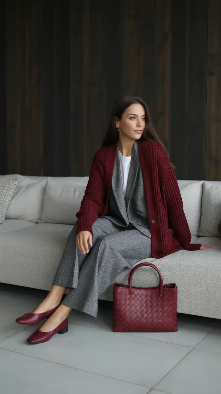 old money outfits for women 2026 Wool and Wine The Lounge Luxe Look