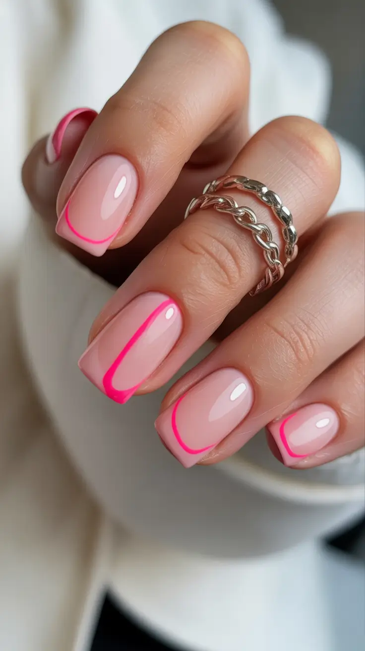Pink Nail Trends Winter 2025-2026 Opalescent Frost Magic