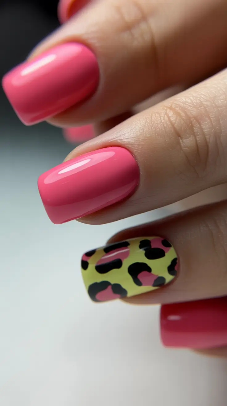 Pink Nail Trends Winter 2025-2026 Safari Chic Twist