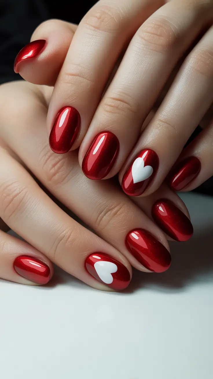 Red Nail Trends for Christmas 2025 Heartfelt Cherry Red