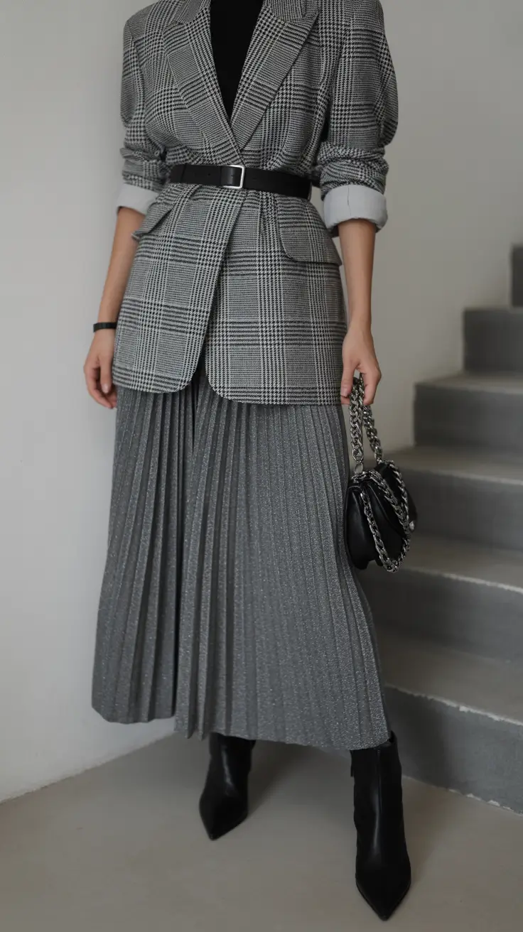 skirt outfits for women 2026 Modern Classic in Monochrome