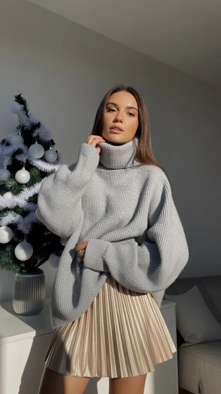 skirt outfits for women 2026 Champagne Glow