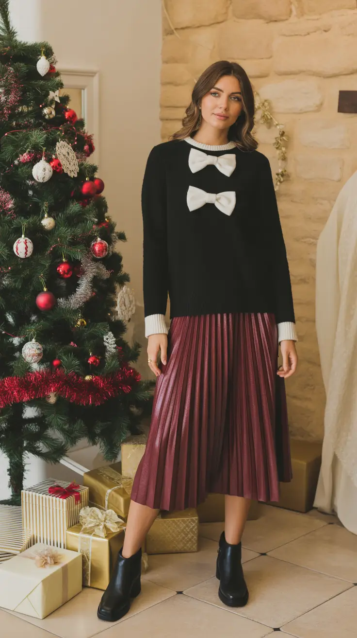 skirt outfits for women 2026 Festive Chic