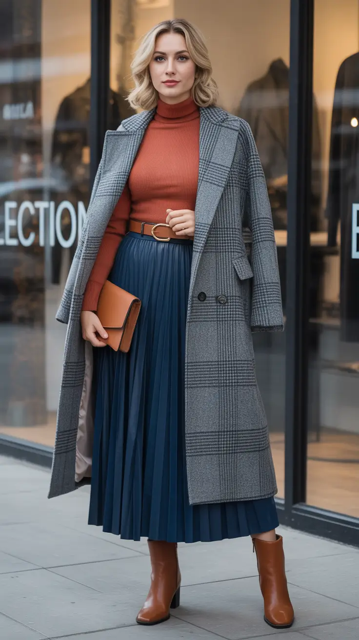 skirt outfits for women 2026 Autumn Layers in Motion