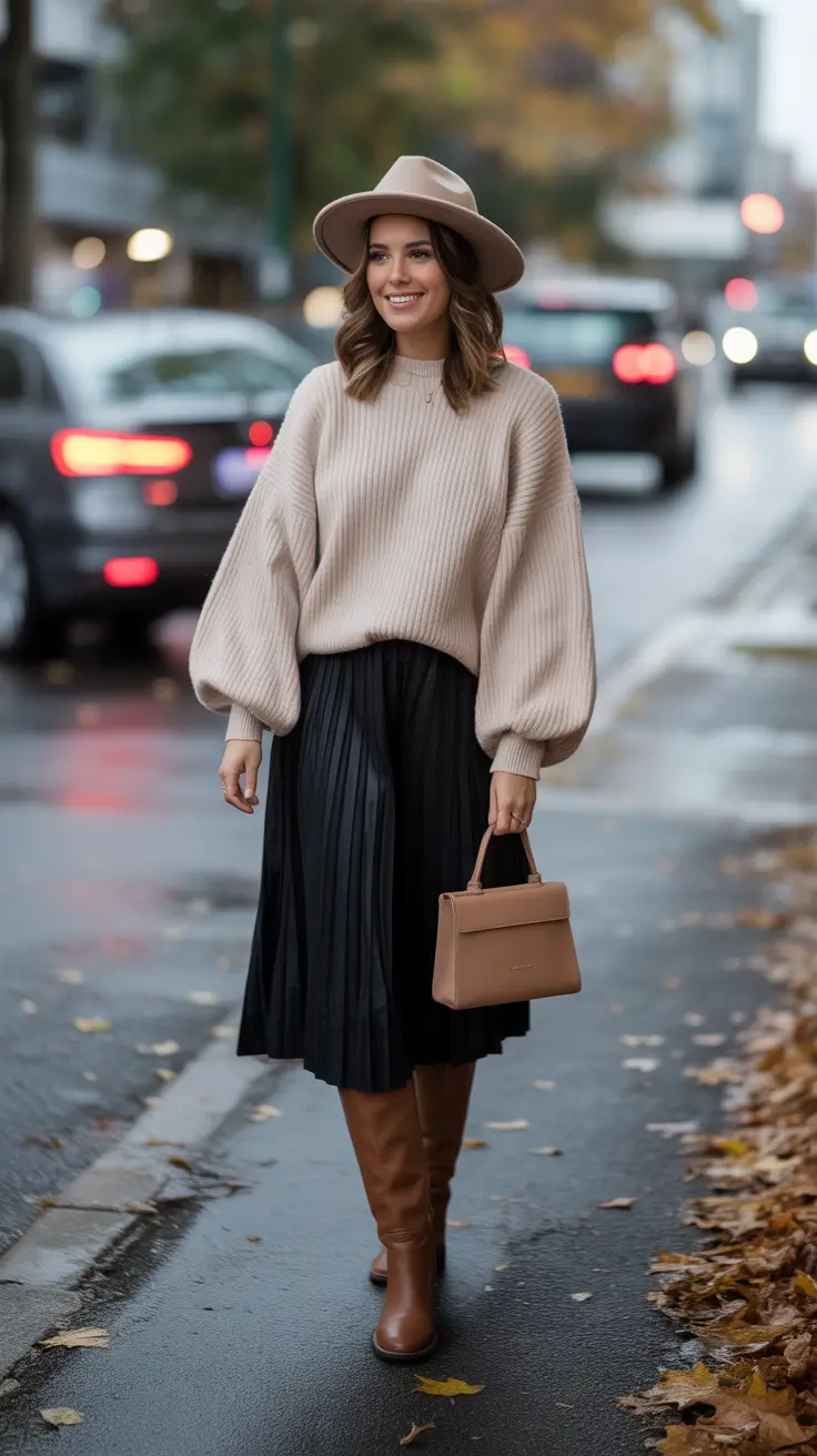 skirt outfits for women 2026 Soft Neutrals, Bold Intent