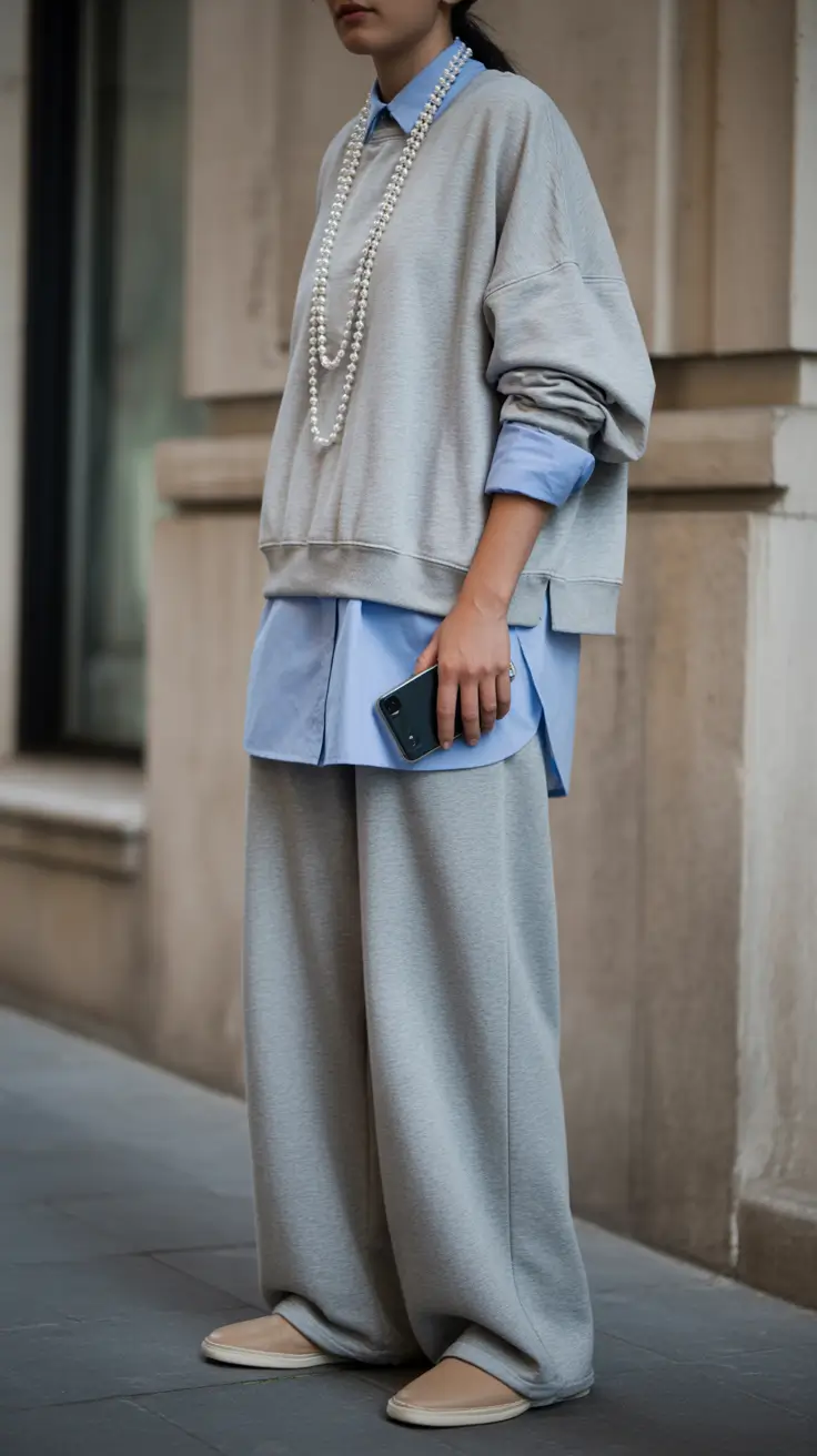 sweatpants outfits 2026 Classic Layers Modern Spirit
